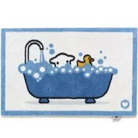 Bathtime Herdy Bath Mat 50x75cm - White