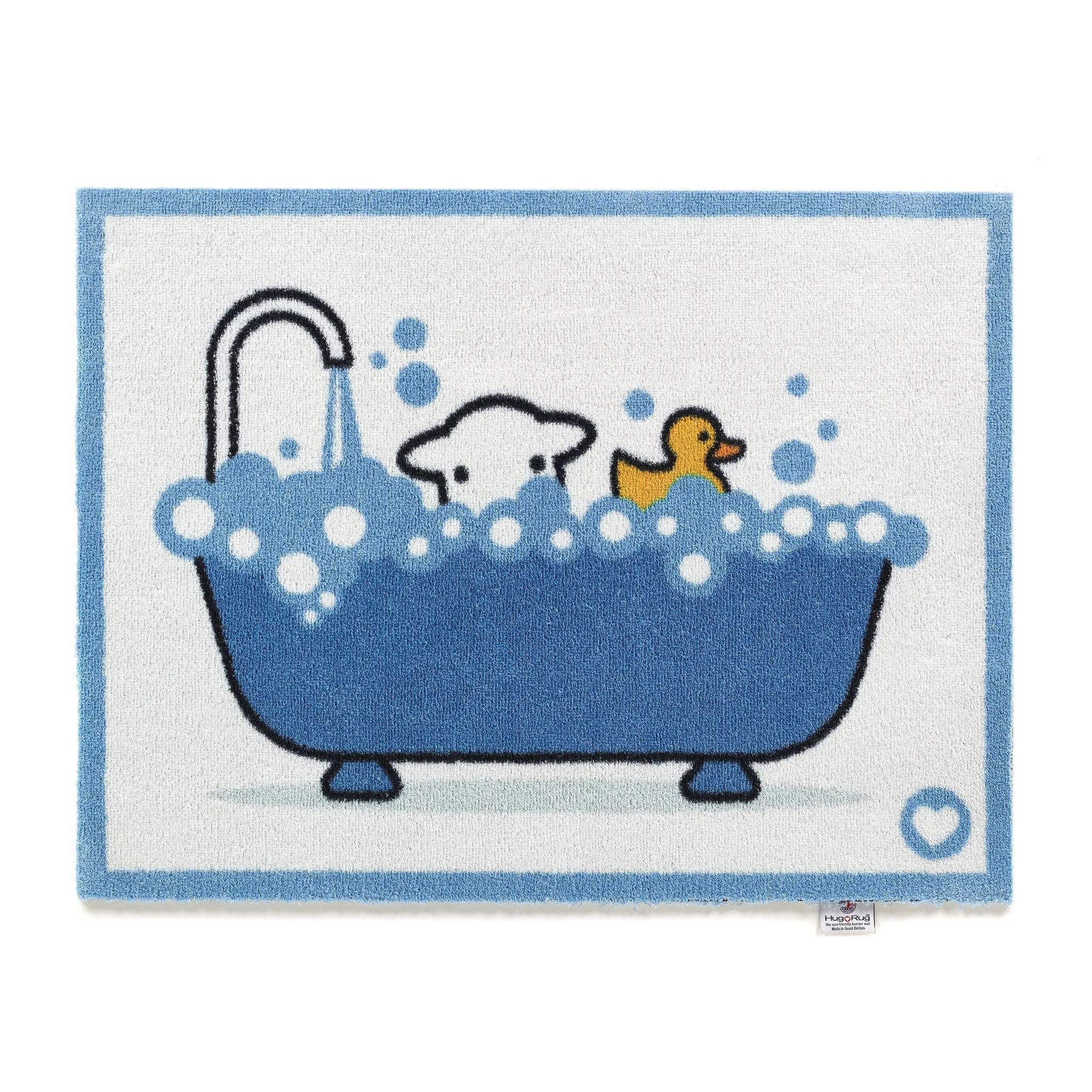 Bathtime Herdy Bath Mat 65x85cm - White