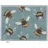 Bee 3 Charity Doormat - Light Blue