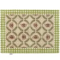 Beehive Green Charity Doormat - Green, Beige