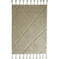 Berber Diamond Rug - Ivory, Wool