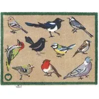 Bird Watcher Charity Doormat - Beige