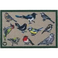 Bird Watcher Outdoor Doormat - Beige, ECONYL Nylon