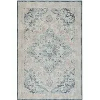 Blue Eco-Washable Rug - Blue, Recycled Polyester