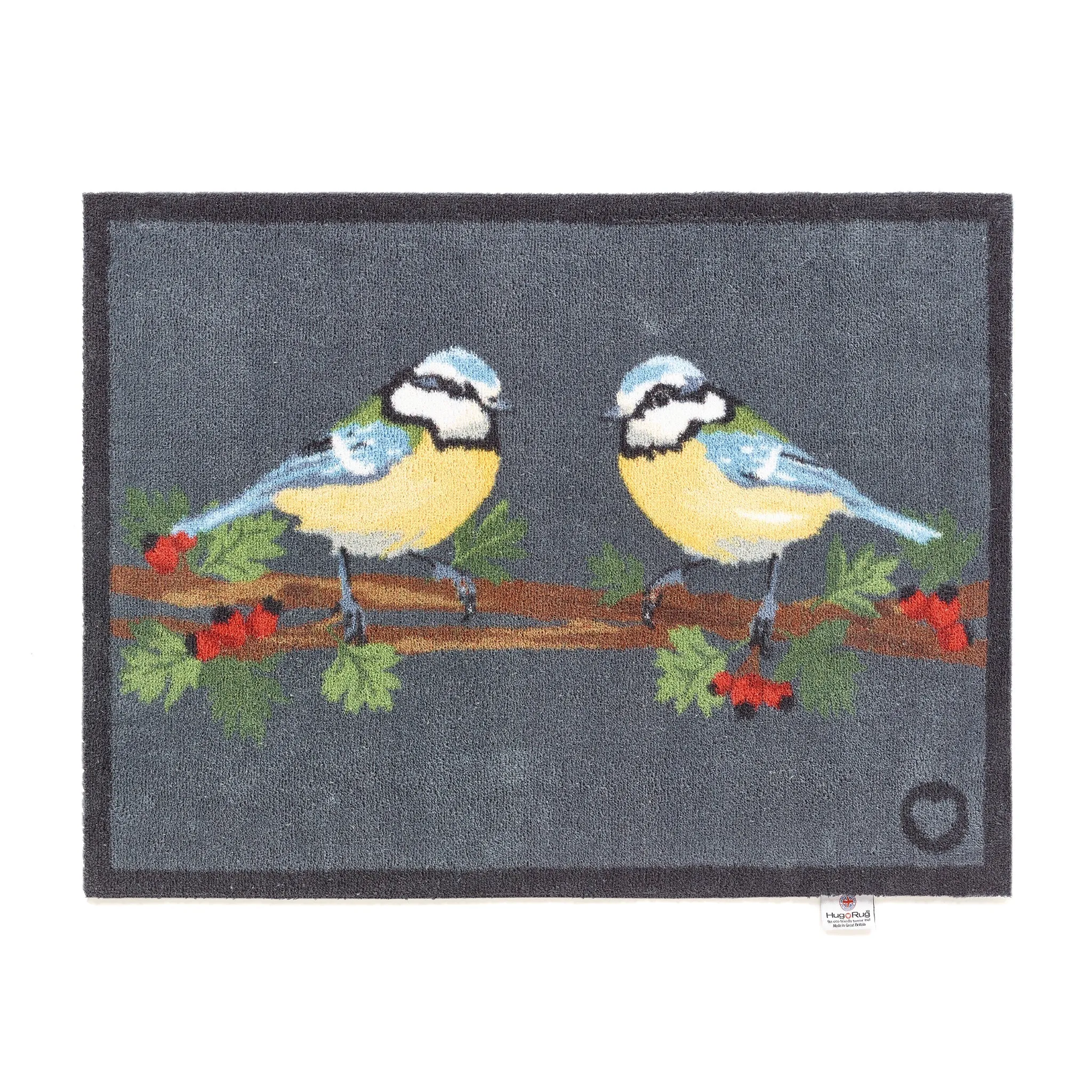 Bluetit Bird Charity Doormat - Grey image