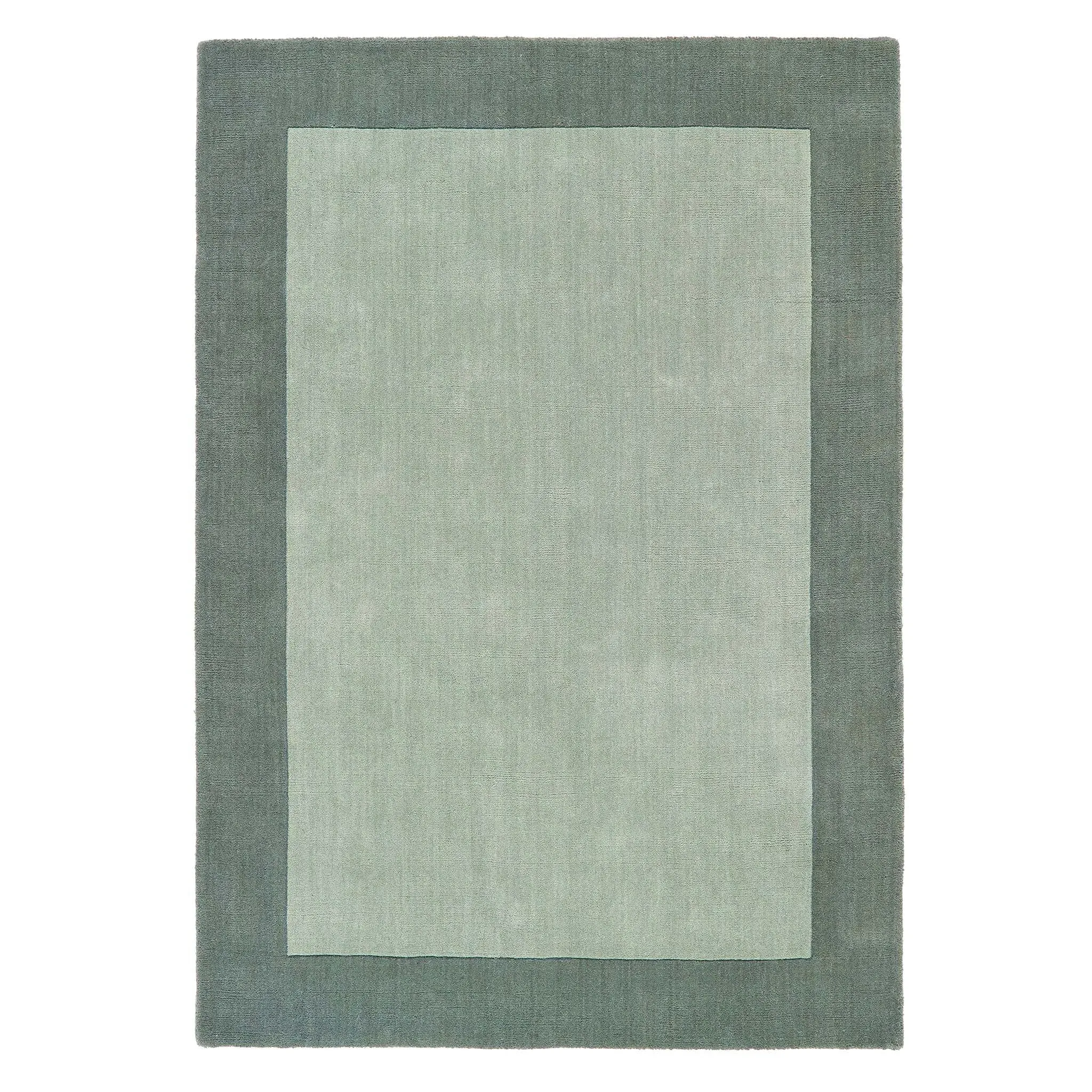 Borders Wool Rug - Sage Green image