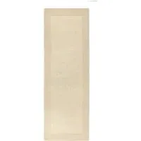 Borders Wool Runner Rug - Natural
