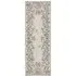 Botanical Border Eco-Washable Rug Runner - Cream, Recycled Polyester