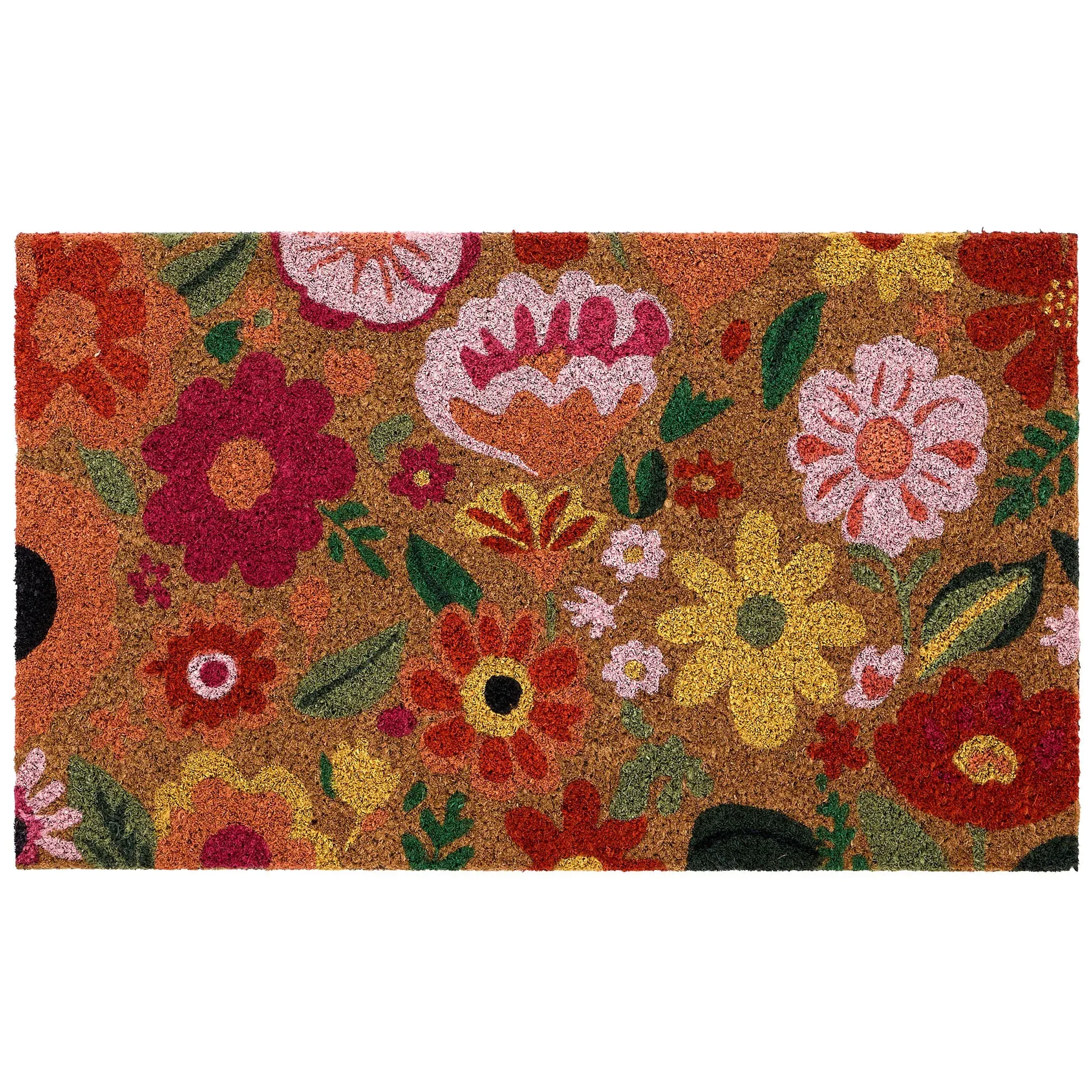 Bright Blooms Coir Doormat - Multicolour image