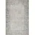Brocade Border Washable Rug - Grey, Recycled Polyester