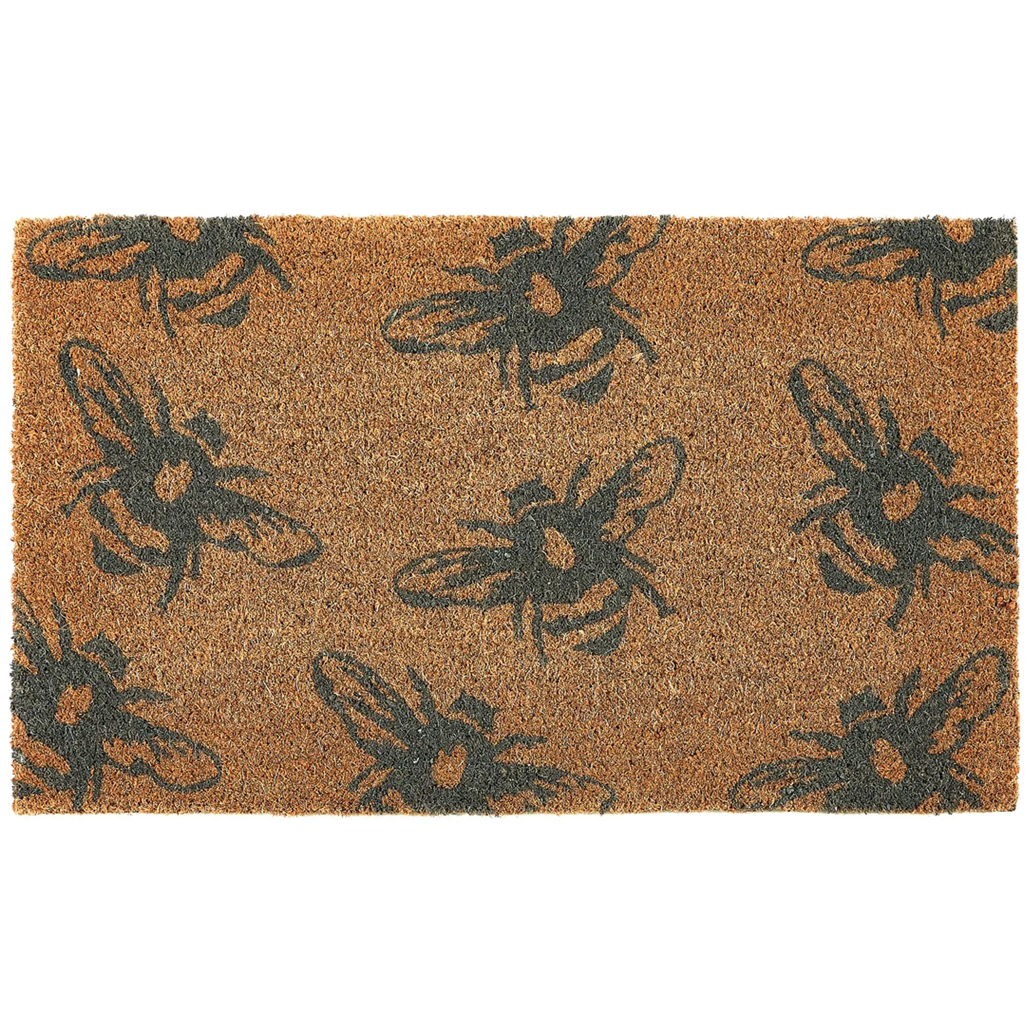 Buzzy Bees Coir Doormat - Natural image