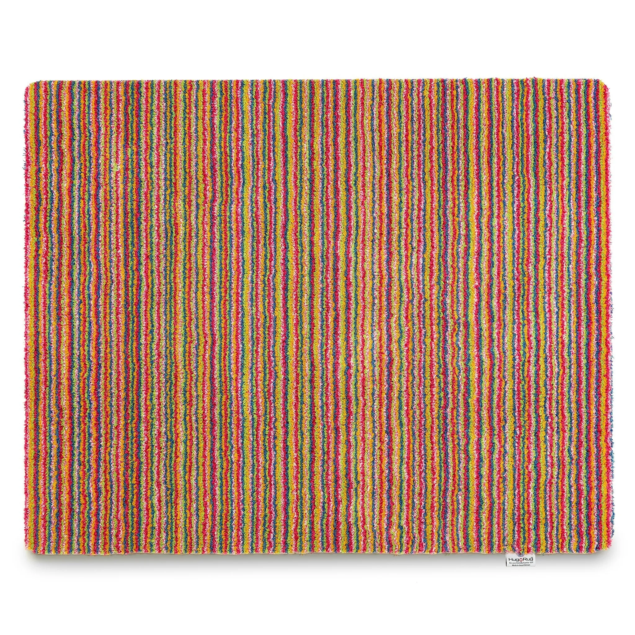 Candy Bright Stripe Washable Doormat - Multicolour