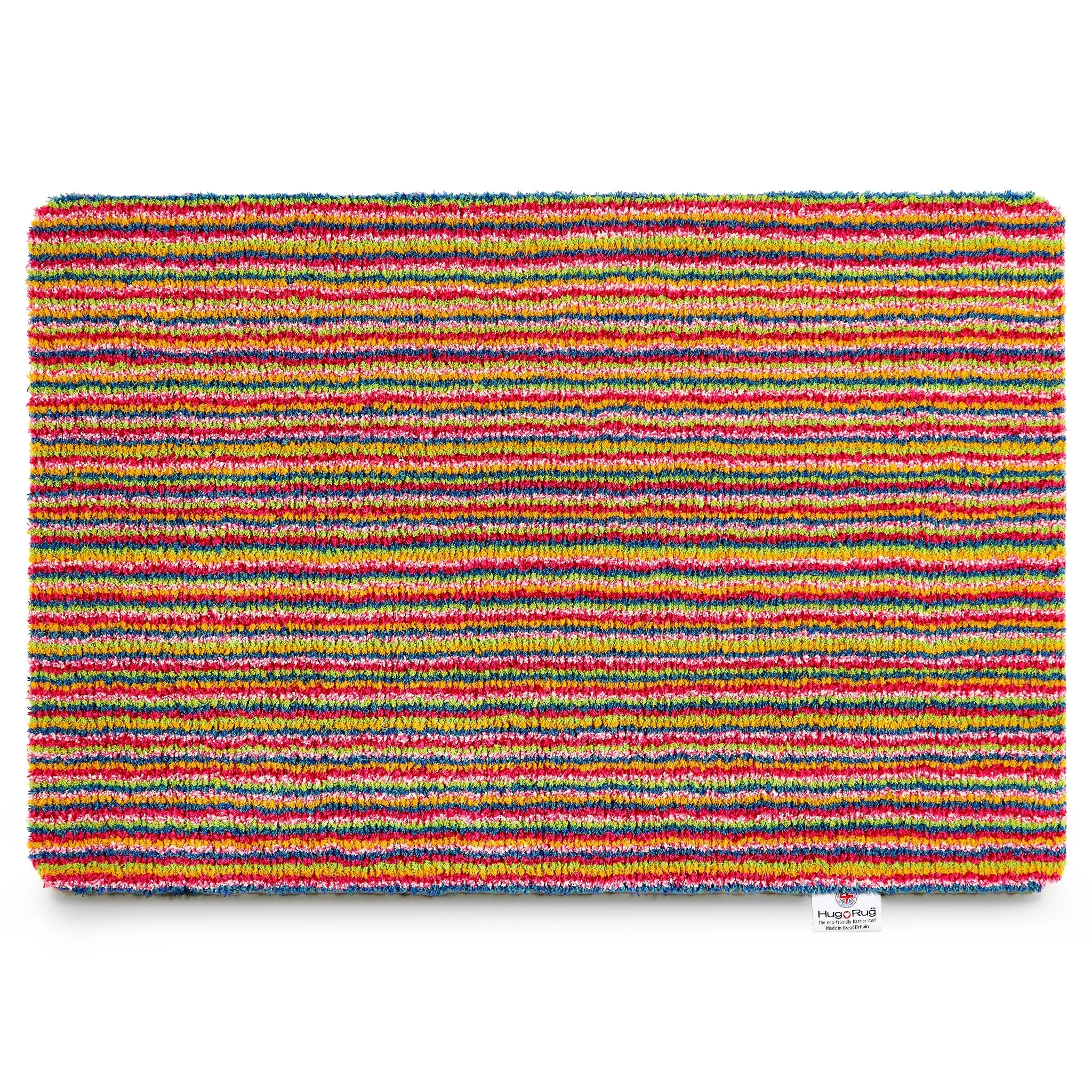 Candy Bright Stripe Washable Doormat - Multicolour image
