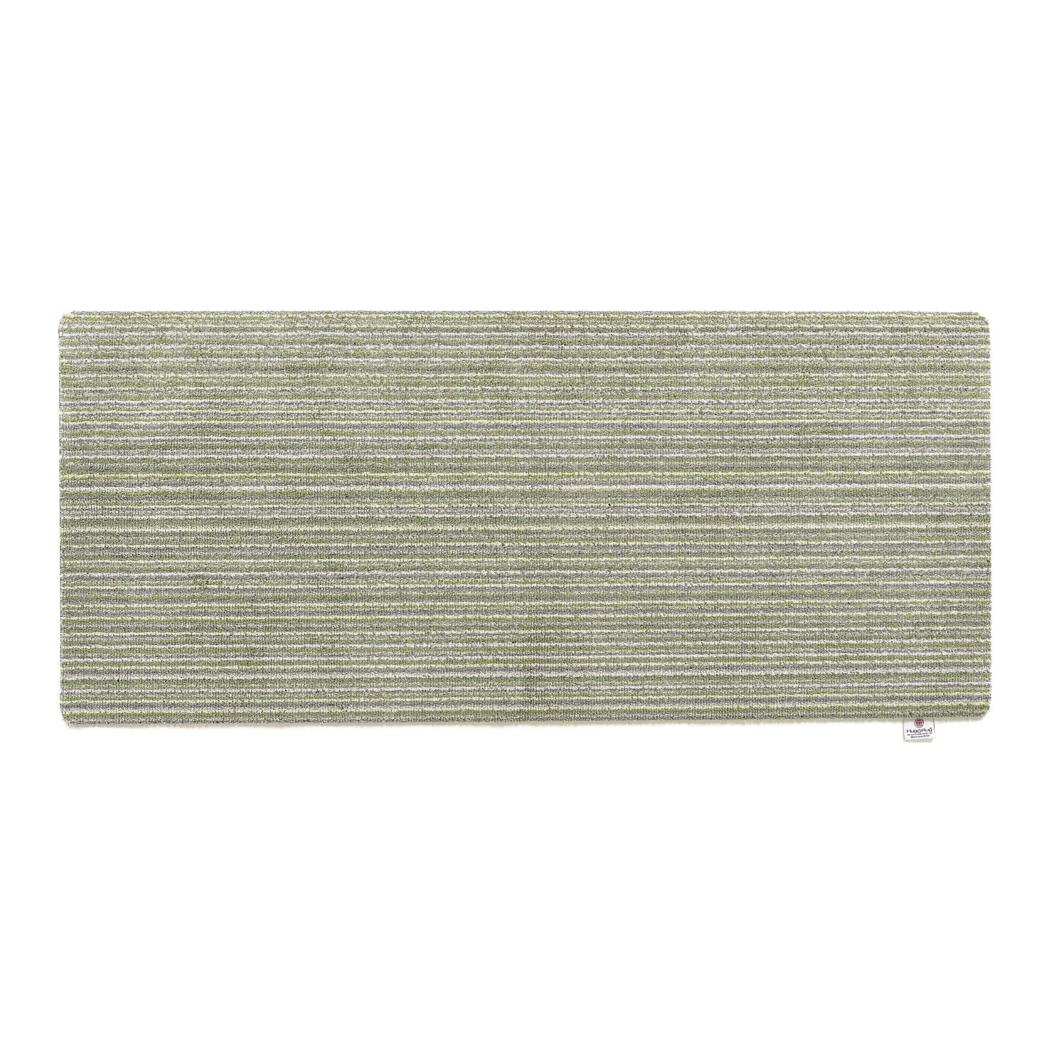 Candy Green Stripe Washable Runner - Green, Cotton