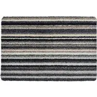 Candy Monochrome Striped Washable Doormat - Multicolour