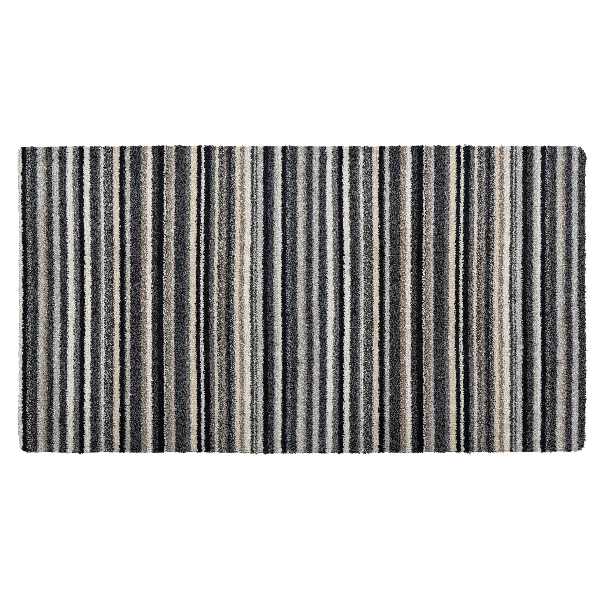 Candy Monochrome Striped Washable Runner - Multicolour