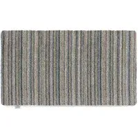 Candy Ribbon Stripe Washable Runner - Grey, Cotton