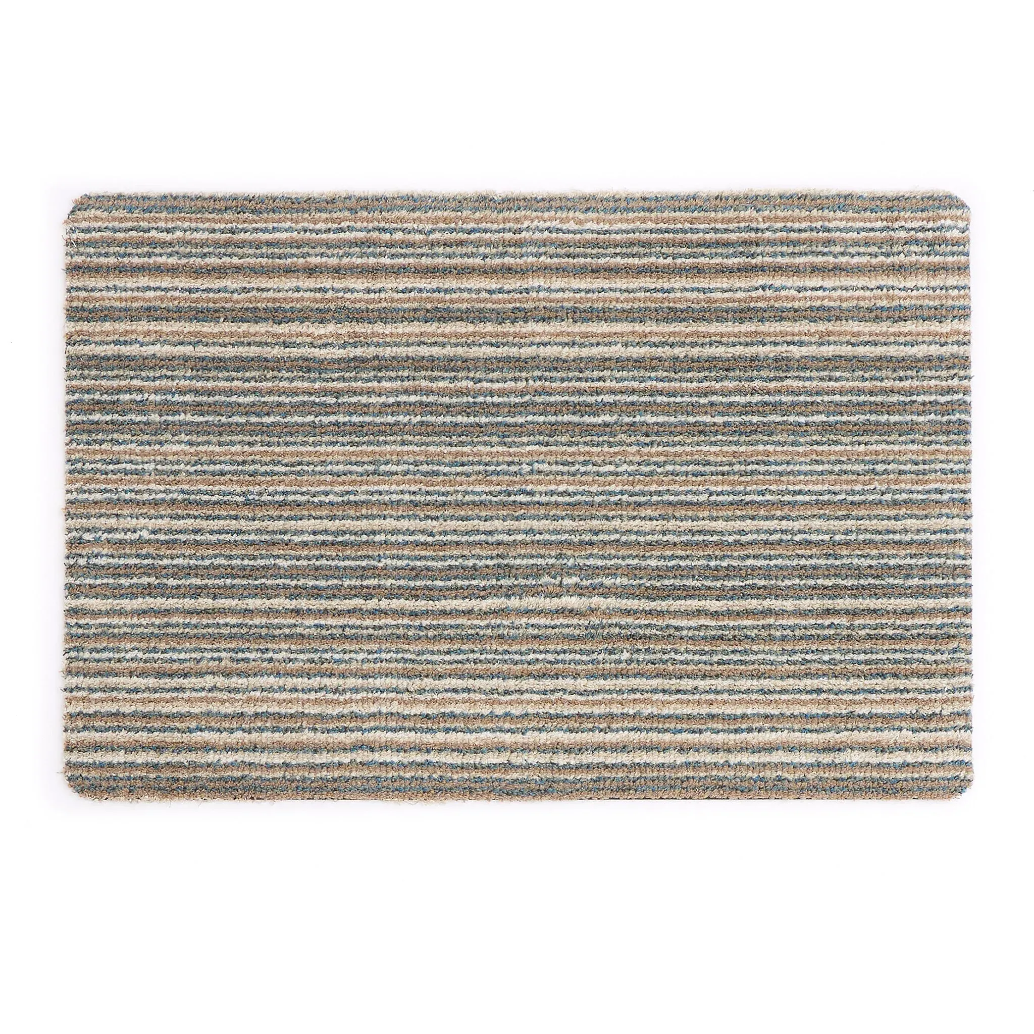 Candy Sand Stripe Washable Doormat - Multi, Cotton image