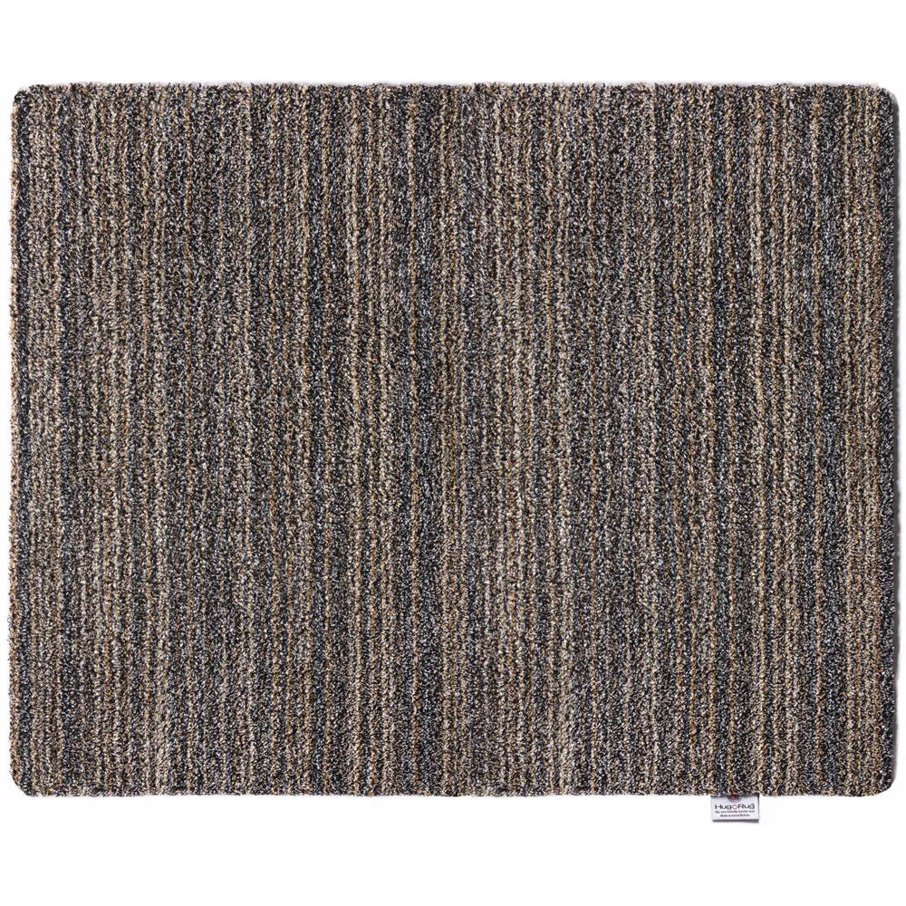 Candy Slate Stripe Washable Doormat - Beige, Cotton