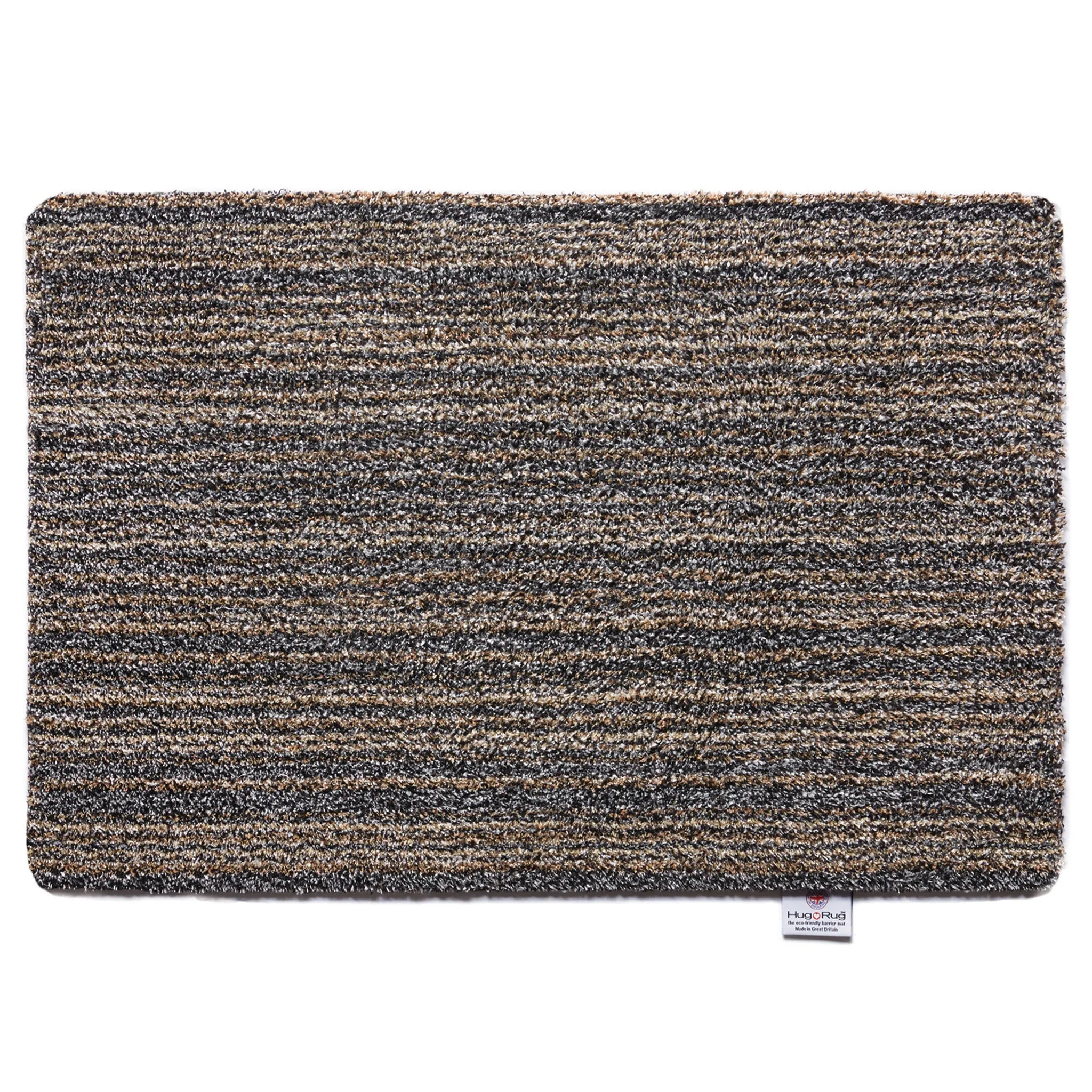 Candy Slate Stripe Washable Doormat - Beige, Cotton image