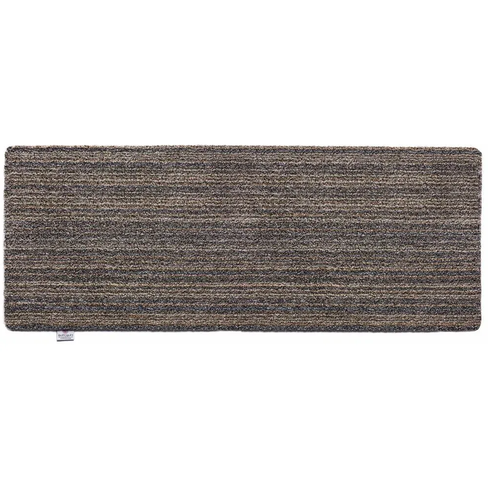 Candy Slate Stripe Washable Runner - Beige, Cotton