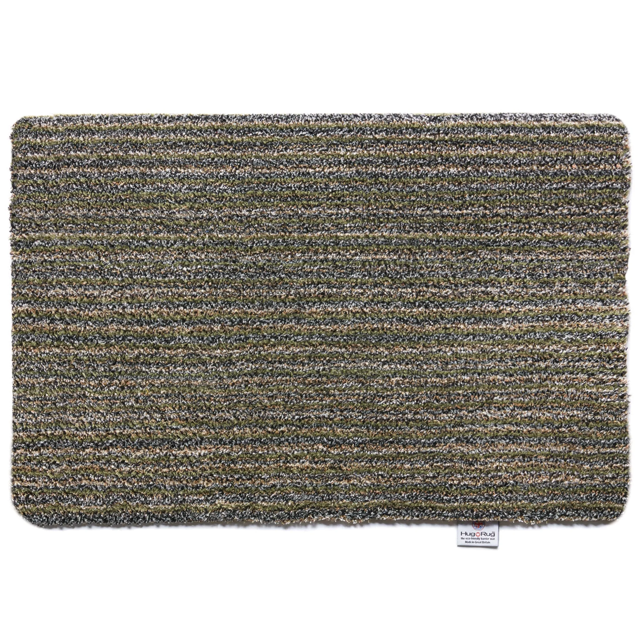 Candy Stripe Doormat - Sage Green, Cotton image