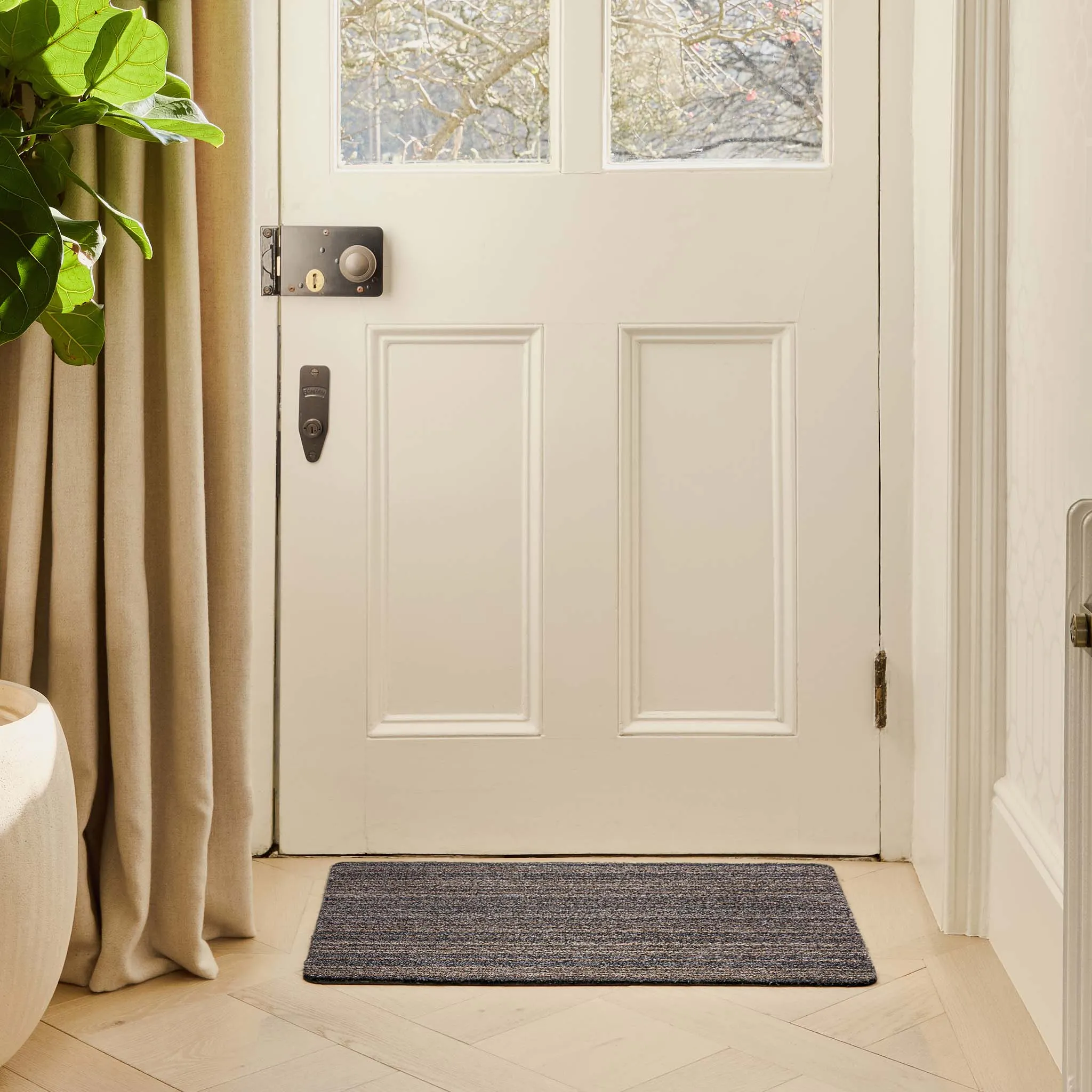 Hug Rug Candy Stripe Washable Doormat - Slate product