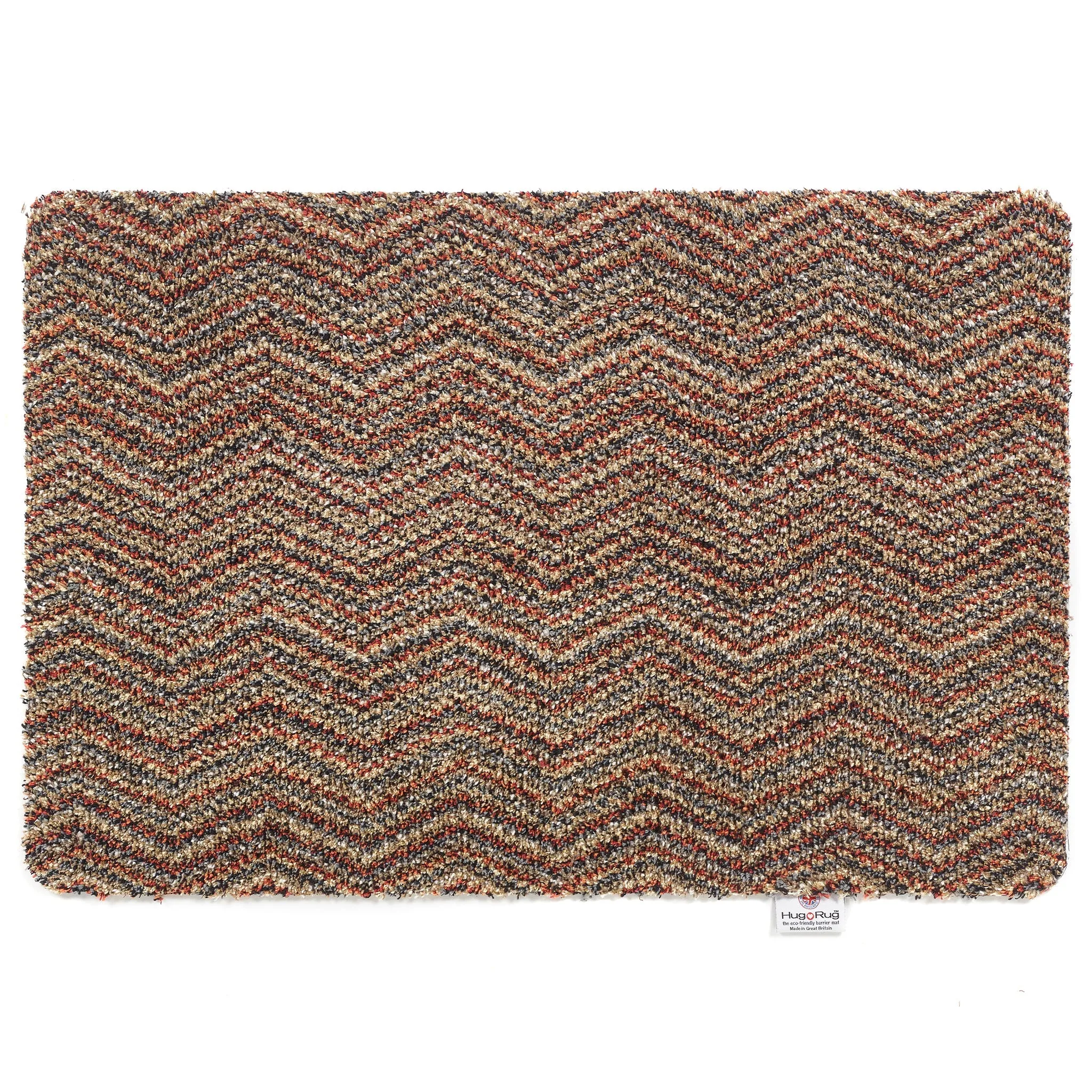 Candy Zig Zag Washable Doormat - Red image