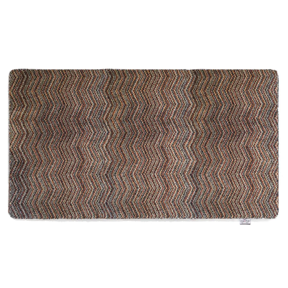 Candy Zig Zag Washable Runner - Red