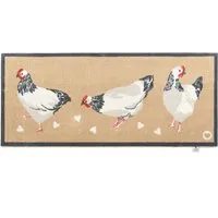 Chicken 1 Washable Runner - Beige