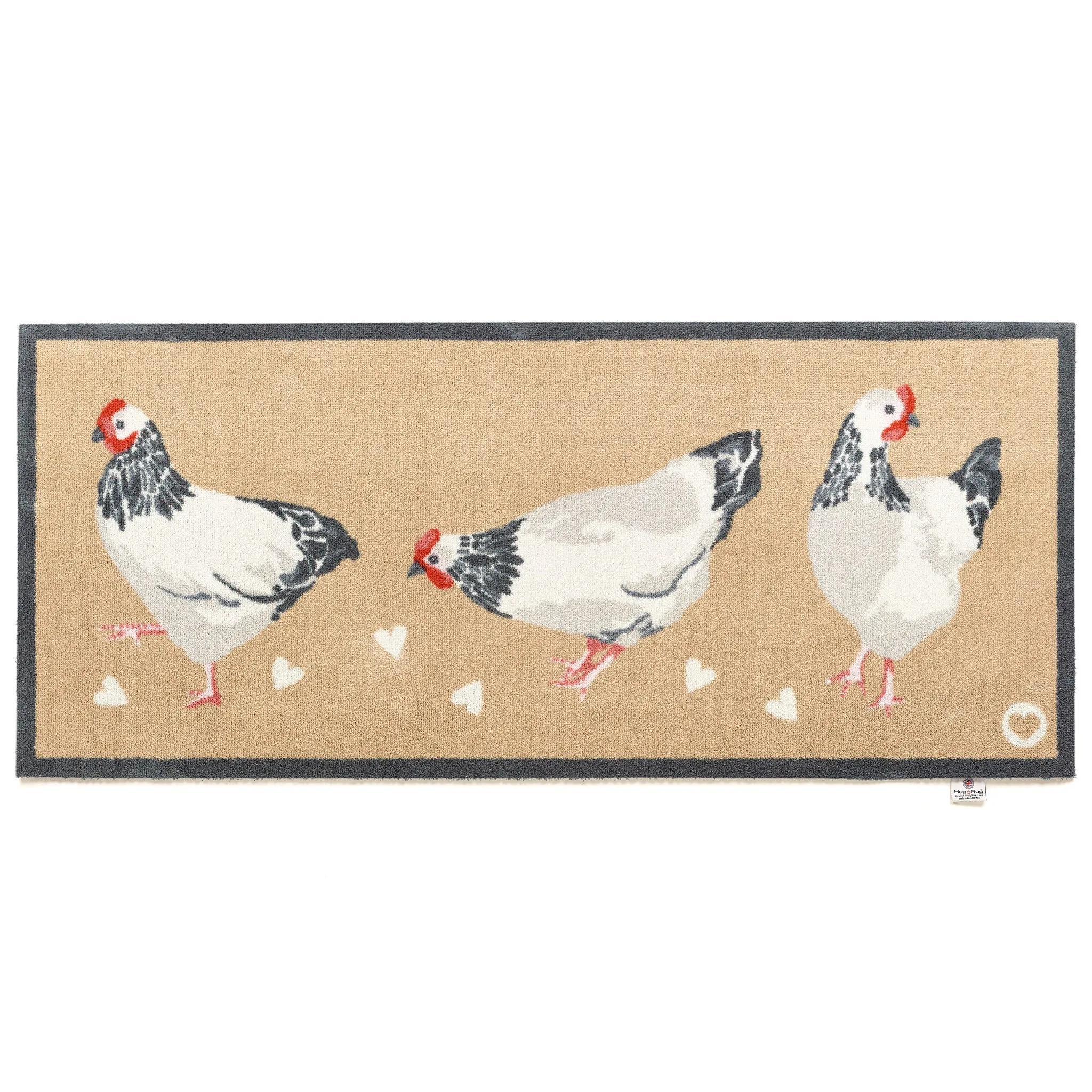 Chicken 1 Washable Runner - Beige