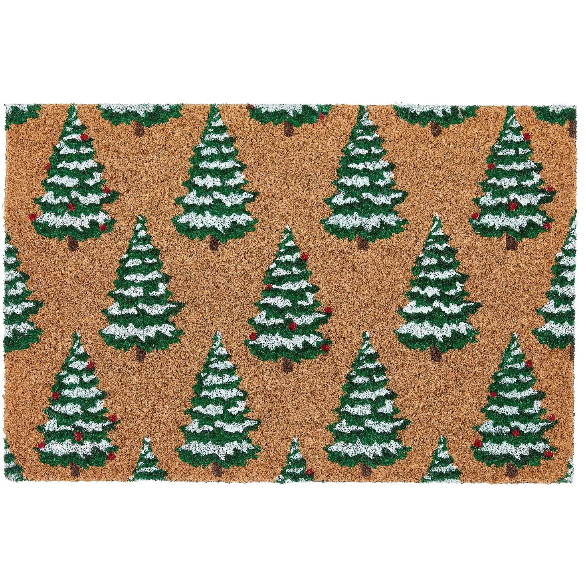 Christmas Trees Coir Doormat - 40x60cm image