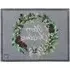Christmas Wreath Washable Doormat - Grey