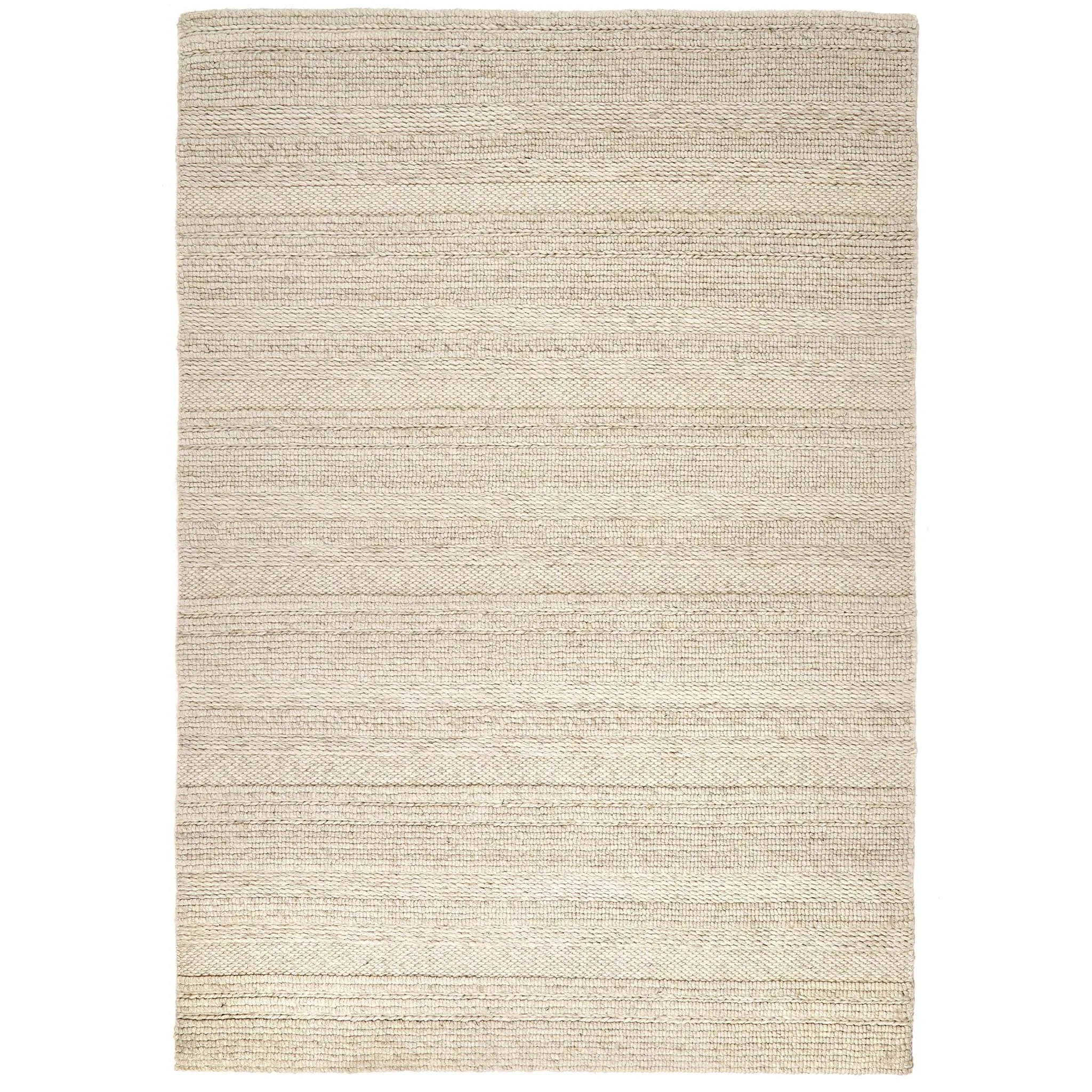 Chunky Knit Rug - Cream, Wool image