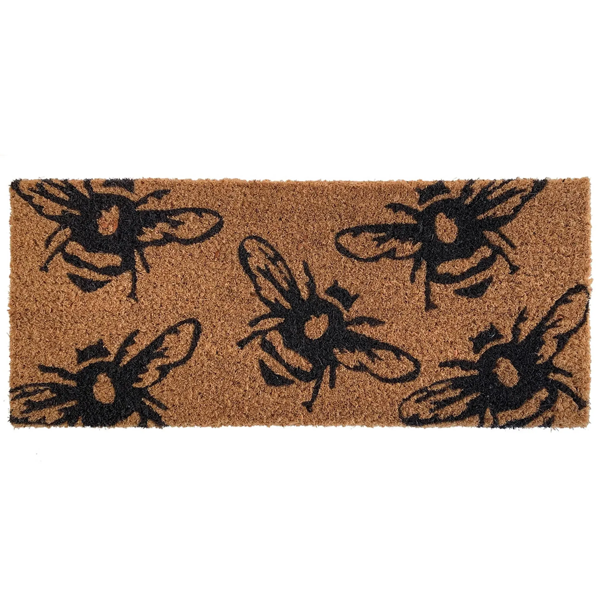 Coir Insert Buzzy Bee Doormat - Natural