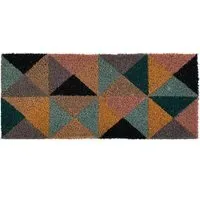 Coir Insert Geo 1 Doormat - Multicoloured
