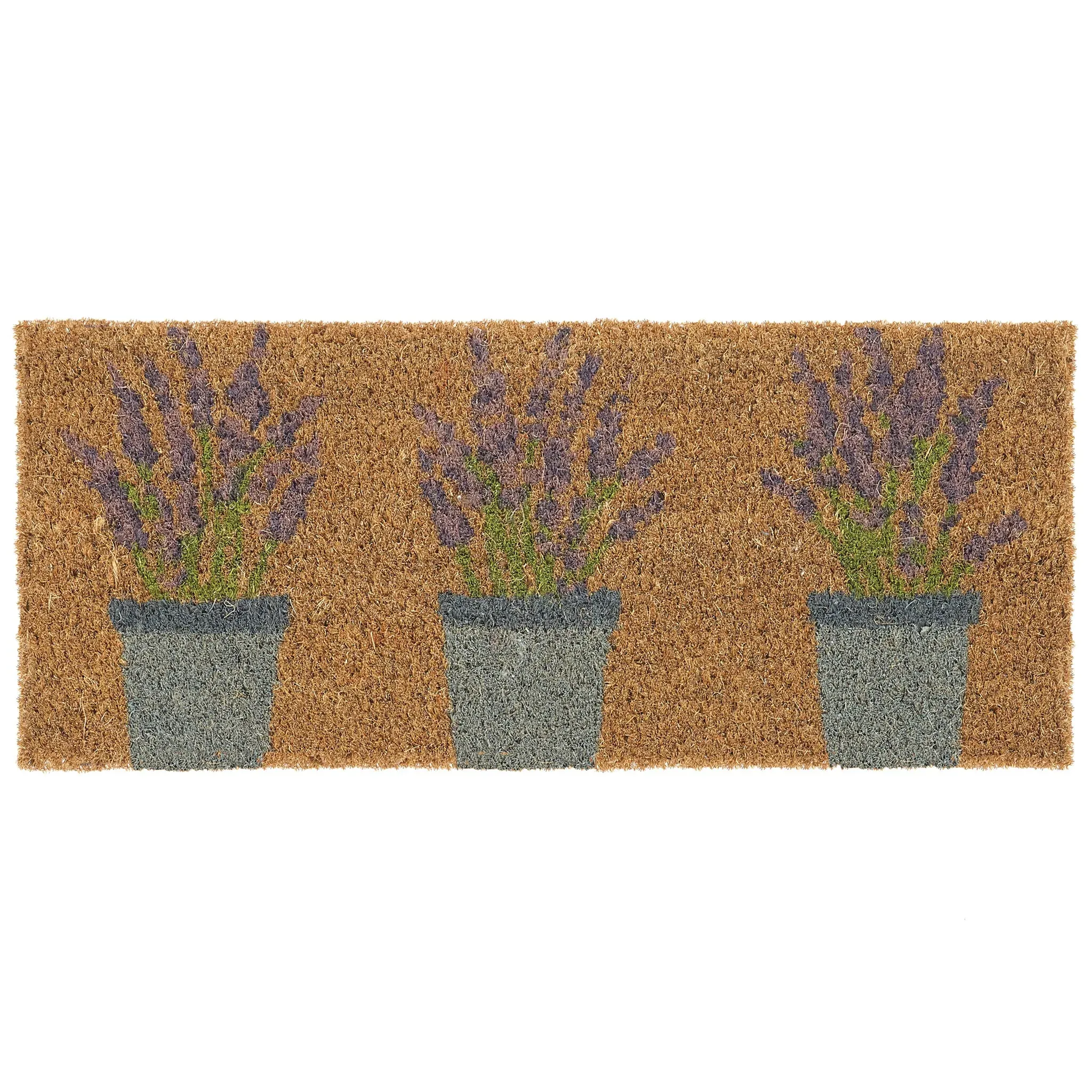 Coir Insert Lavender Doormat - Natural