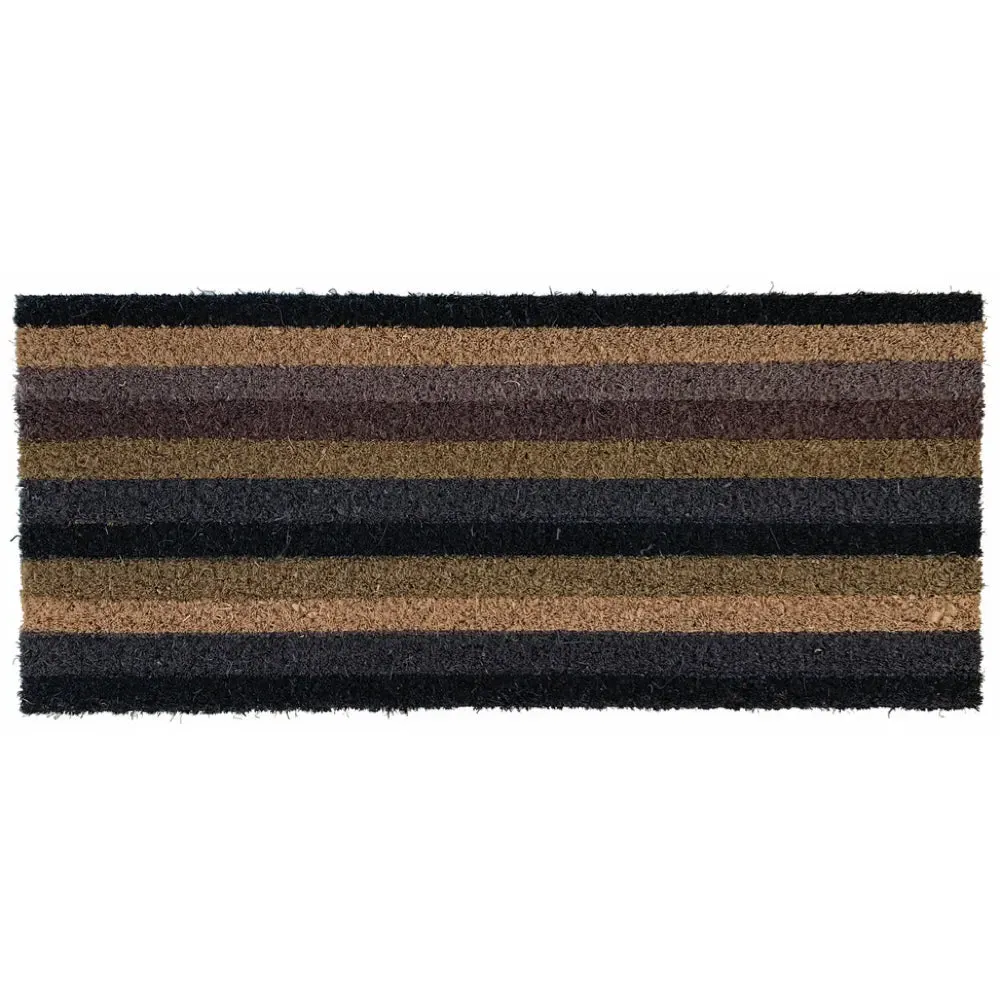Coir Insert Ocean Stripe Doormat - Multicoloured