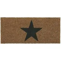 Coir Insert Star Doormat - Natural