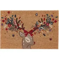 Colourful Deer Coir Doormat - 40x60cm