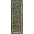 Country Paisley Eco-Washable Rug Runner - Green