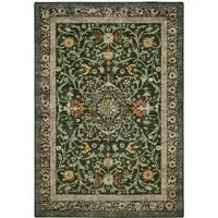 Country Paisley Green Eco-Washable Rug - Green