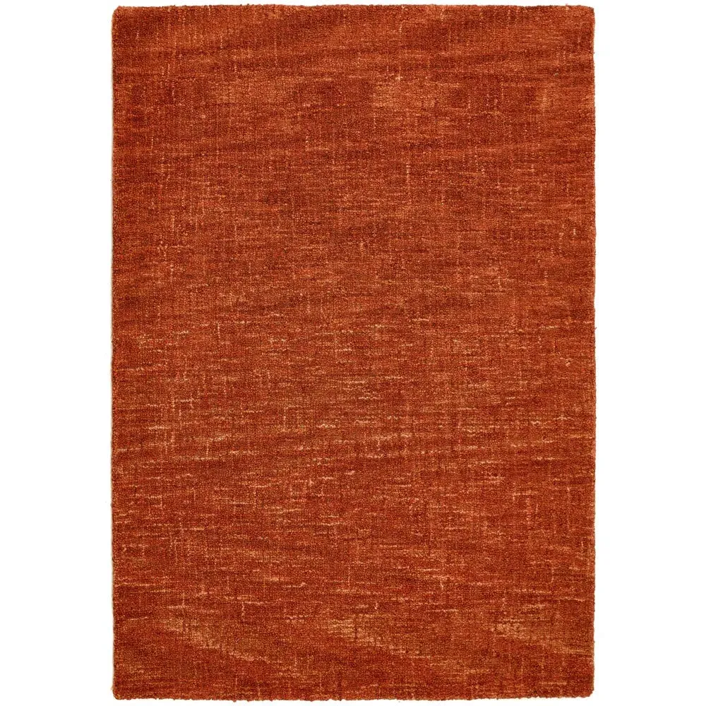 Country Rug - Burnt Sienna, Wool