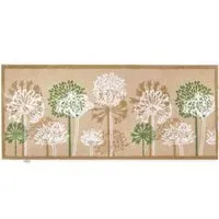 Dandelions Washable Runner - Beige