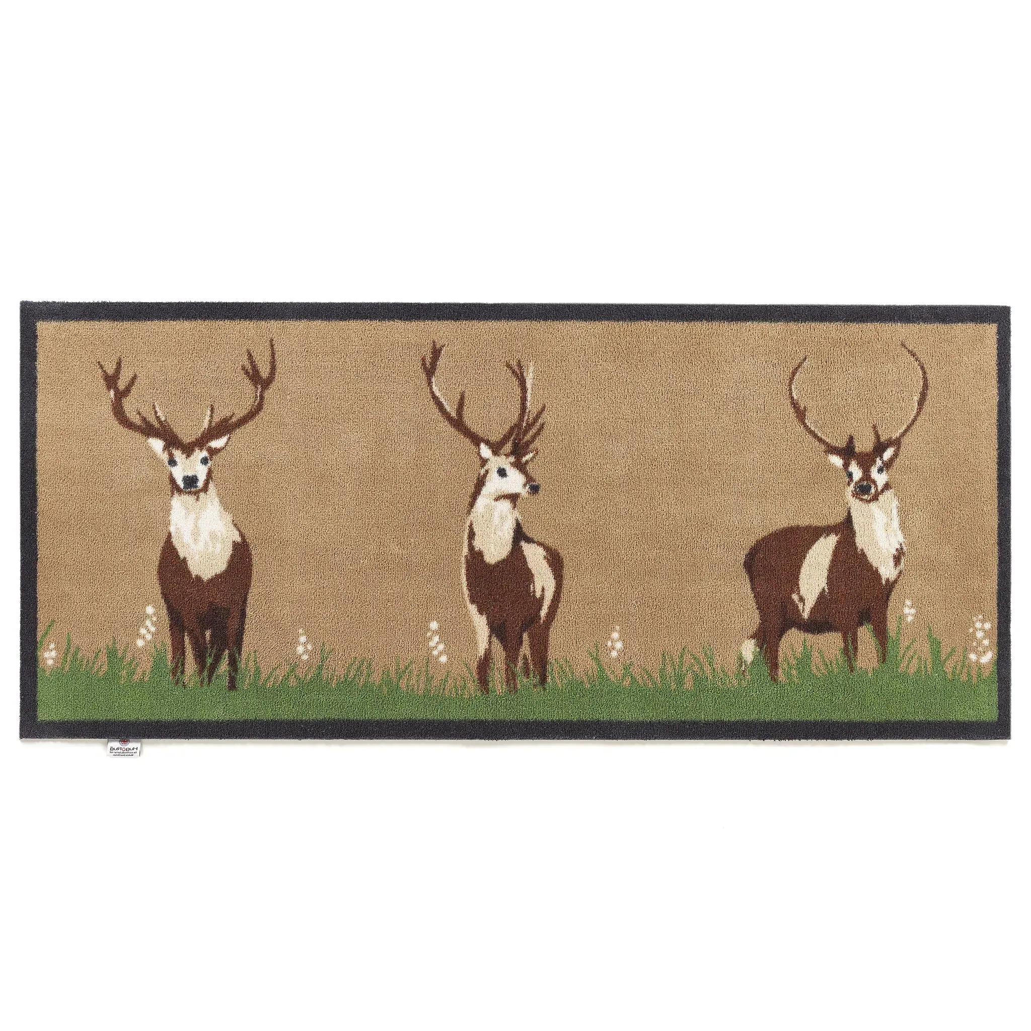 Deer 1 Washable Runner - Beige