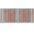 Designer 13 Stripe Washable Runner - Grey, Multicoloured