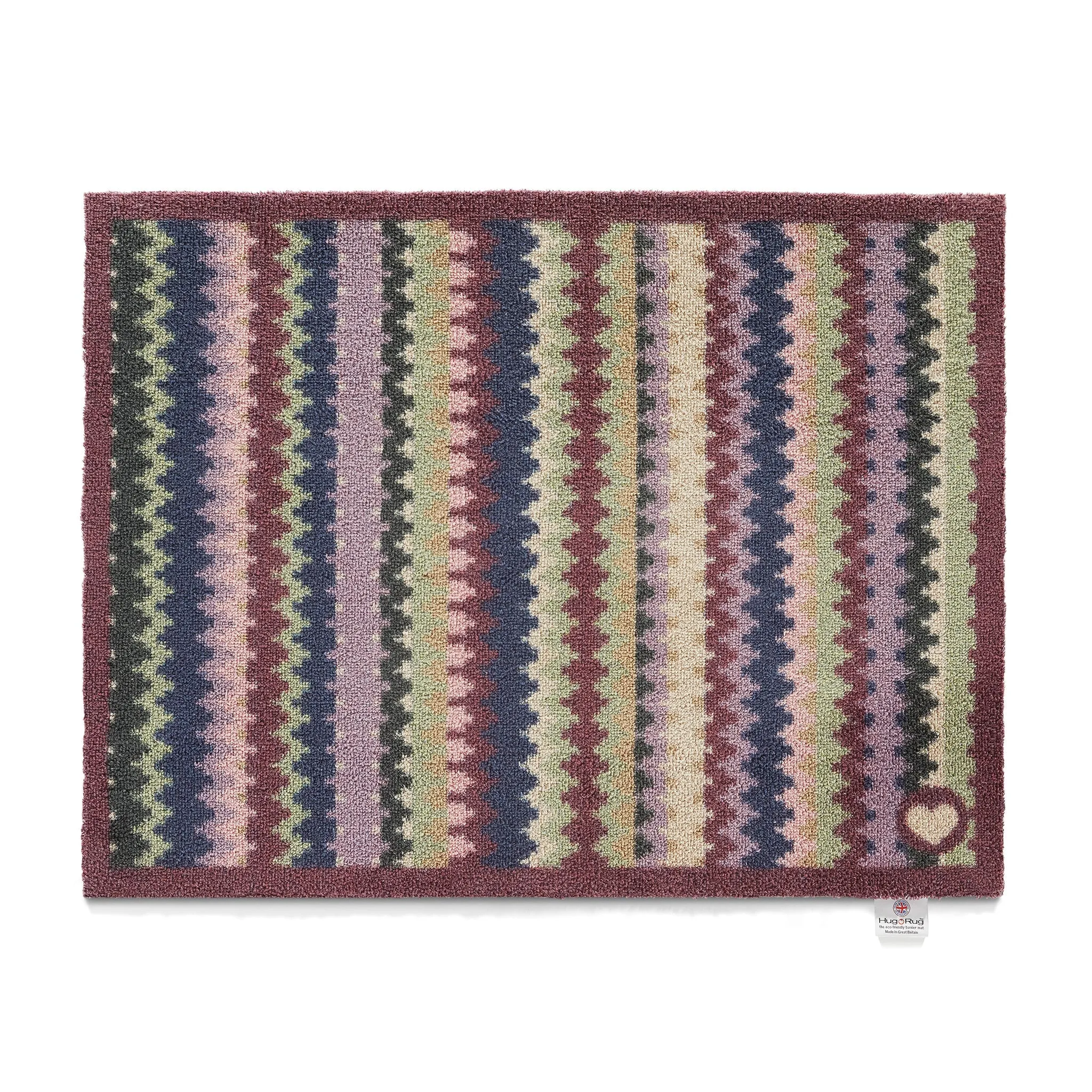 Designer 25 Zigzag Washable Doormat - 65x85cm image
