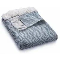 Diamond Throw - Denim Blue