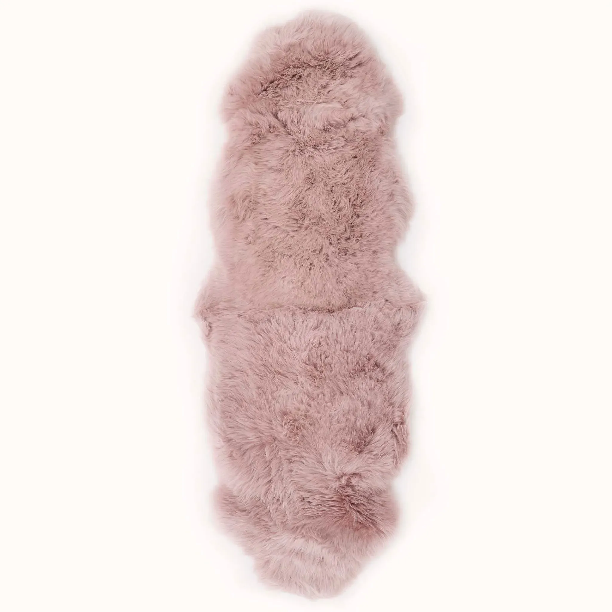 Double Sheepskin Rug - Adobe Rose