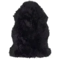 Double Sheepskin Rug - Black